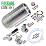 Pyle - PKBRTP100.5 , Kitchen & Cooking , Fridges & Coolers , NutriChef Pressurized Growler Tap System - Stainless Steel Mini Keg Dispenser Portable Kegerator Kit - Co2 Pressure Regulator Keeps Carbonation for Craft Beer, Draft and Homebrew - PKBRTP100.5 (128oz)