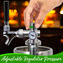 Pyle - PKBRTP100.5 , Kitchen & Cooking , Fridges & Coolers , NutriChef Pressurized Growler Tap System - Stainless Steel Mini Keg Dispenser Portable Kegerator Kit - Co2 Pressure Regulator Keeps Carbonation for Craft Beer, Draft and Homebrew - PKBRTP100.5 (128oz)