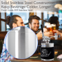 Pyle - pkbrtp50 , Kitchen & Cooking , Fridges & Coolers , Homebrew Mini Keg - Stainless Steel CO2 Home Keg Dispenser System (64 oz.)