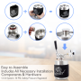 Pyle - pkbrtp50 , Kitchen & Cooking , Fridges & Coolers , Homebrew Mini Keg - Stainless Steel CO2 Home Keg Dispenser System (64 oz.)