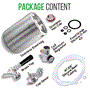 Pyle - PKBRTP99 , Kitchen & Cooking , Fridges & Coolers , Homebrew Double Wall Mini Keg Beer Dispenser - 64 oz. Double Wall Mini Keg with Cap Spear, Metal Tap CO2 Aluminum Regulator System