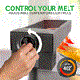 Pyle - pkchmt17 , Kitchen & Cooking , Candy & Snacks , Cheese Raclette - Electric Cheese Warmer & Melter with Adjustable Temperature Control