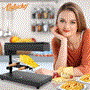 Pyle - pkchmt17 , Kitchen & Cooking , Candy & Snacks , Cheese Raclette - Electric Cheese Warmer & Melter with Adjustable Temperature Control