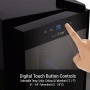 Pyle - PKCWC120 , Kitchen & Cooking , Fridges & Coolers , Home Wine Cooler Fridge - Smart Wine Cooler Chilling Refrigerator with Digital Touchscreen Control, Adjustable Temp (12 Bottle Storage Capacity)