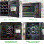 Pyle - PKCWC128 , Kitchen & Cooking , Fridges & Coolers , Wine Chilling Refrigerator Cellar - Single-Zone Wine Cooler/Chiller, Digital Touch Button Control with Air Tight Seal, Contains Placement for Standing Bottles (12 Bottle Storage Capacity)