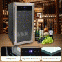 Pyle - PKCWC15 , Kitchen & Cooking , Fridges & Coolers , Wine Chilling Refrigerator Cellar - Digital Touch Button Control with Air Tight Seal, Contains Placement for Standing Bottles (15 Bottle Storage Capacity)