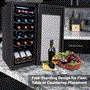 Pyle - PKCWC18 , Kitchen & Cooking , Fridges & Coolers , Wine Chilling Refrigerator Cellar - Digital Touch Button Control with Air Tight Seal, Contains Placement for Standing Bottles (18 Bottle Storage Capacity)