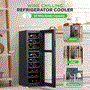 Pyle - PKCWCDS245 , Kitchen & Cooking , Fridges & Coolers , Wine Chilling Refrigerator Cellar - Dual-Zone Wine Cooler/Chiller, Digital Touch Button Control with Air Tight Seal, Contains Placement for Standing Bottles