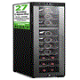 Pyle - PKCWCDS275 , Kitchen & Cooking , Fridges & Coolers , Wine Chilling Refrigerator Cellar - Dual-Zone Wine Cooler/Chiller, Digital Touch Button Control with Air Tight Seal, Contains Placement for Standing Bottles (27 Bottle Storage Capacity)