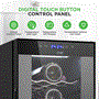 Pyle - PKCWCDS275 , Kitchen & Cooking , Fridges & Coolers , Wine Chilling Refrigerator Cellar - Dual-Zone Wine Cooler/Chiller, Digital Touch Button Control with Air Tight Seal, Contains Placement for Standing Bottles (27 Bottle Storage Capacity)