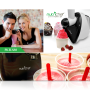 Pyle - AZPKELS80 , Kitchen & Cooking , Blenders & Food Processors , 2-in-1 Dessert Maker + Salad Maker, Soft Serve Food Blender (Frozen Yogurt / Ice Cream / Sorbet / Smoothie / Juice Drink)