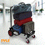 Pyle - PKEQ48 , Home and Office , Storage - Organization , Adjustable Professional Equipment Cart - Compact 8-in-1 Folding Multi-Cart, Hand Truck/Dolly/Platform Cart, Extends Up to 27.52