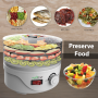 Pyle - PKFD08 , Kitchen & Cooking , Dehydrators & Steamers , Compact Electric Countertop Food Dehydrator - Food Preserver