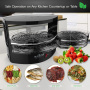 Pyle - UPKFD19BK , Kitchen & Cooking , Dehydrators & Steamers , Food Dehydrator - Electric Kitchen Dehydrator (Black)