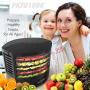 Pyle - UPKFD19BK , Kitchen & Cooking , Dehydrators & Steamers , Food Dehydrator - Electric Kitchen Dehydrator (Black)