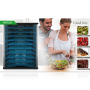 Pyle - PKFD25 , Kitchen & Cooking , Dehydrators & Steamers , Large Capacity Electric Food Dehydrator / Food Preserver