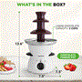 Pyle - PKFNMK16.5 , Kitchen & Cooking , Candy & Snacks , Three Tier Electric Chocolate Fondue Fountain