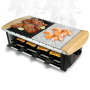 Pyle - PKGRST54 , Kitchen & Cooking , Cooktops & Griddles , Raclette Grill, Two-Tier Party Cooktop, Stone Plate & Metal Grills
