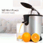 Pyle - PKJCR305.5 , Kitchen & Cooking , Juicers , Electric Juice Press - Orange Juicer Citrus Squeezer with Manual Juice Presser Handle (Stainless Steel)