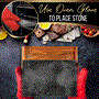 Pyle - PKLVST41 , Kitchen & Cooking , Kitchen Tools & Utensils , Natural Granite Stone Sizzling Steak Plate - Grilled Meat Food Presentation Serving Platter Set with Stainless Steel Knives