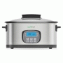 Pyle - pkpc45 , Kitchen & Cooking , Ovens & Cookers , Countertop Oven Multi-Cooker with Easy Crock Oven Cooking Presets, Sous Vide Mode, Digital Display (Stainless Steel)