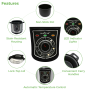 Pyle - pkprc15 , Kitchen & Cooking , Ovens & Cookers , Electric Pressure Cooker with Adjustable Time Setting, Stainless Steel
