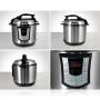 Pyle - pkprc22 , Kitchen & Cooking , Ovens & Cookers , Electric Pressure Cooker & Slow Cooker with Pre-Set Cooking Modes, Keep Warm Function, Stainless Steel