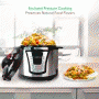 Pyle - PKPRC66 , Kitchen & Cooking , Ovens & Cookers , Multi-Cooker Pressure Cook Pot - Electric Multi-Function Rice & Pressure Cooker with Digital Controls, 5+ Quart (Stainless Steel)