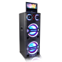 Pyle - PKRK215 , Sound and Recording , PA Loudspeakers - Cabinet Speakers , Bluetooth PA Loudspeaker Karaoke Entertainment Audio & Video System, Active Powered Speaker with Multimedia Disc Player with 10