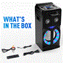 Pyle - PKRK270BT , Sound and Recording , PA Loudspeakers - Cabinet Speakers , Karaoke Vibe Portable Video PA Speaker System with Built-in Multimedia Disc Player, (8’’ Speaker, 800 Watt)