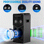 Pyle - PKRK270BT.5 , Sound and Recording , PA Loudspeakers - Cabinet Speakers , Karaoke Vibe Portable Video PA Speaker System with Built-in Multimedia Disc Player, (8’’ Speaker, 800 Watt)