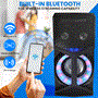 Pyle - PKRK270BT.5 , Sound and Recording , PA Loudspeakers - Cabinet Speakers , Karaoke Vibe Portable Video PA Speaker System with Built-in Multimedia Disc Player, (8’’ Speaker, 800 Watt)