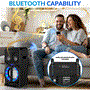 Pyle - PKRK270BT.5 , Sound and Recording , PA Loudspeakers - Cabinet Speakers , Karaoke Vibe Portable Video PA Speaker System with Built-in Multimedia Disc Player, (8’’ Speaker, 800 Watt)