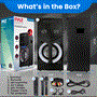 Pyle - PKRK270BT.5 , Sound and Recording , PA Loudspeakers - Cabinet Speakers , Karaoke Vibe Portable Video PA Speaker System with Built-in Multimedia Disc Player, (8’’ Speaker, 800 Watt)