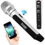 Pyle - PKRK9CR , Musical Instruments , Microphones - Headsets , Sound and Recording , Microphones - Headsets , Bluetooth Karaoke Microphone Speaker System with Wireless FM Radio Station Broadcasting
