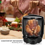 Pyle - AZPKRT13BK , Kitchen & Cooking , Ovens & Cookers , Vertical Countertop Rotisserie Rotating Oven (Black)