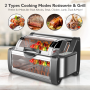 Pyle - PKRTVG65BK , Kitchen & Cooking , Ovens & Cookers , Digital Countertop Rotisserie & Grill Oven - Rotating Kitchen Cooker