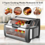 Pyle - pkrtvg65bk , Kitchen & Cooking , Ovens & Cookers , Digital Countertop Rotisserie & Grill Oven - Rotating Kitchen Cooker
