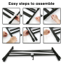 Pyle - PKS40 , Musical Instruments , Mounts - Stands - Holders , Sound and Recording , Mounts - Stands - Holders , Electronic Keyboard Stand - Digital Piano Keyboard Mount Holder, Height Adjustable