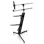 Pyle - pks75 , Musical Instruments , Mounts - Stands - Holders , Sound and Recording , Mounts - Stands - Holders , Dual Tier Keyboard/Piano Stand with Microphone & Tablet Mount Holders