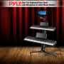 Pyle - pks75 , Musical Instruments , Mounts - Stands - Holders , Sound and Recording , Mounts - Stands - Holders , Dual Tier Keyboard/Piano Stand with Microphone & Tablet Mount Holders