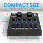 Pyle - PKSCRD208 , Sound and Recording , Mixers - DJ Controllers , Compact Karaoke Live Sound Card - Voice Changer Device for PS4/Xbox/Smart Phone/iPad/Computer, with Multiple Sound Effect
