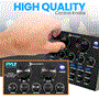 Pyle - PKSCRD208 , Sound and Recording , Mixers - DJ Controllers , Compact Karaoke Live Sound Card - Voice Changer Device for PS4/Xbox/Smart Phone/iPad/Computer, with Multiple Sound Effect