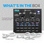Pyle - PKSCRD208 , Sound and Recording , Mixers - DJ Controllers , Compact Karaoke Live Sound Card - Voice Changer Device for PS4/Xbox/Smart Phone/iPad/Computer, with Multiple Sound Effect