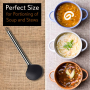 Pyle - PKSPT15 , Kitchen & Cooking , Kitchen Tools & Utensils , Non-Stick Soup Ladle and Spatula Cookware Set, Stainless Steel