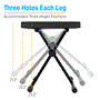 Pyle - PKST52 , Musical Instruments , Mounts - Stands - Holders , Sound and Recording , Mounts - Stands - Holders , Adjustable Padded Keyboard Bench - X-Style Bench with Three Holes on Each Leg, 4 Non-slip Rubber Feet