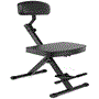 Pyle - pkst70 , Sound and Recording , Mounts - Stands - Holders , Musician & Performer Chair Seat Stool - Durable and Portable Stool with Height Adjustable Foot Rest, Seat, & Backrest