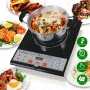 Pyle - pkstind26 , Kitchen & Cooking , Cooktops & Griddles , Induction Cooktop - Digital Countertop Induction Burner with Adjustable Temp Control