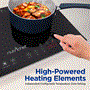 Pyle - PKSTIND49 , Kitchen & Cooking , Cooktops & Griddles , Electric Double Burner Induction Cooktop - Digital Kitchen Countertop Hot Plate Burners with Adjustable Temperature Control, Ceramic Glass