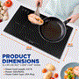 Pyle - PKSTIND49 , Kitchen & Cooking , Cooktops & Griddles , Electric Double Burner Induction Cooktop - Digital Kitchen Countertop Hot Plate Burners with Adjustable Temperature Control, Ceramic Glass